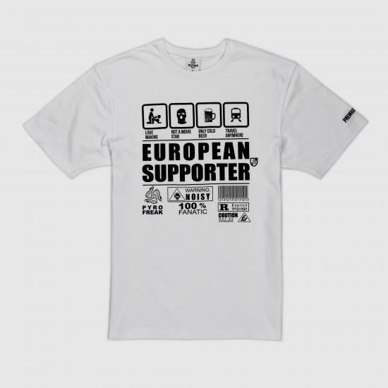 USW003 European Supporter WHITE T-SHIRT