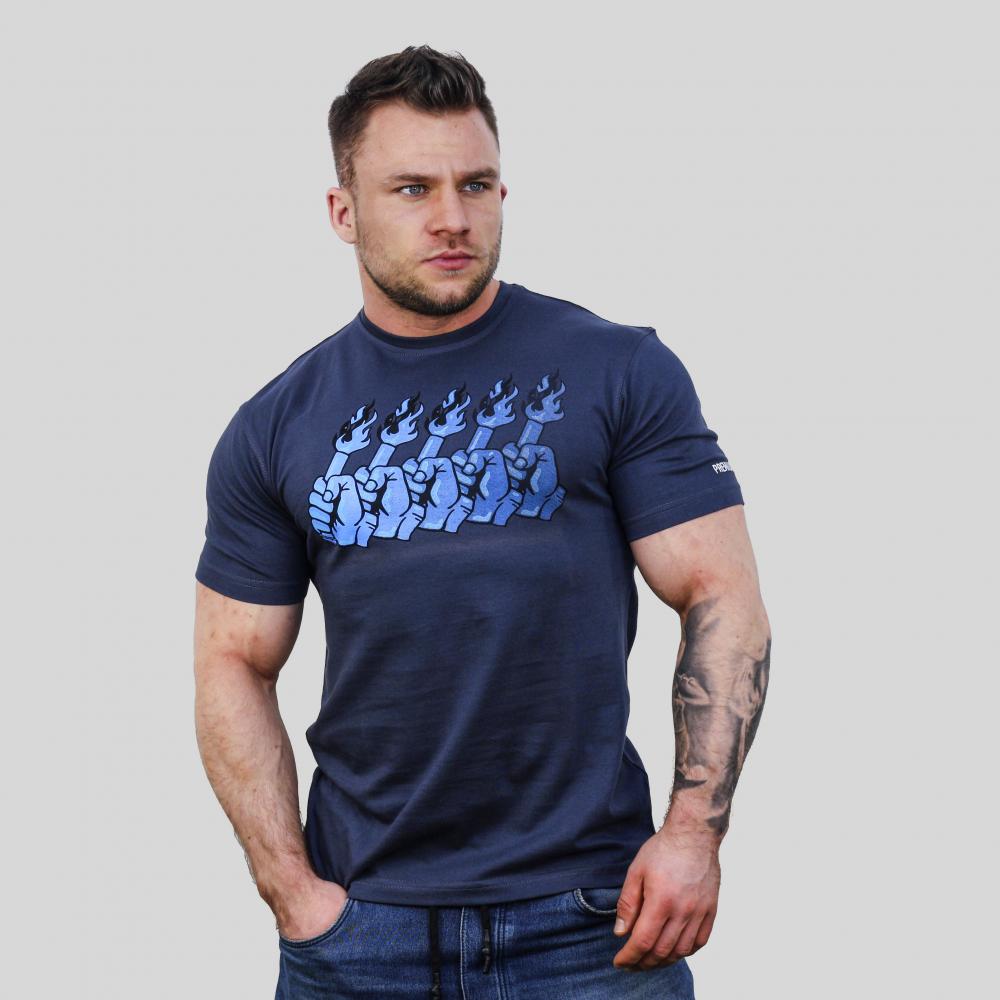 USW005 Flares Movement NAVY T-SHIRT