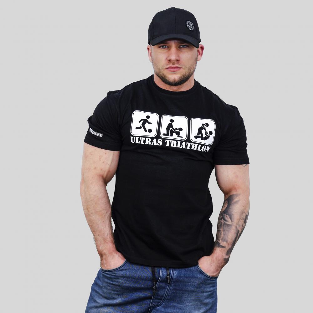 USW036 Triathlon BLACK T-SHIRT