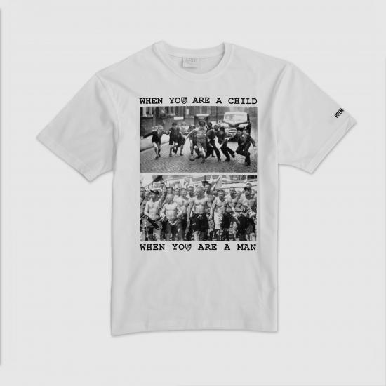 USW044 When you are a child WHITE T-SHIRT