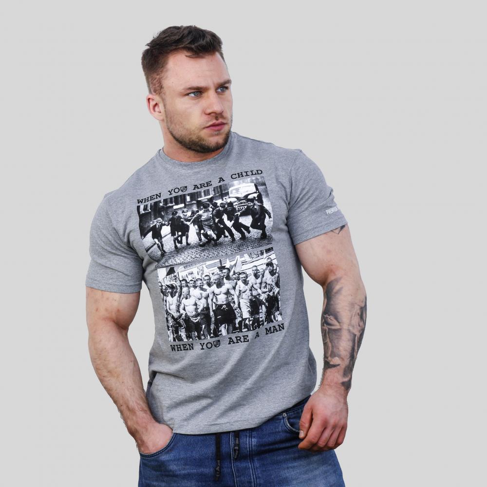 USW045USW045 When you are a child MELANGE T-SHIRT When you are a child