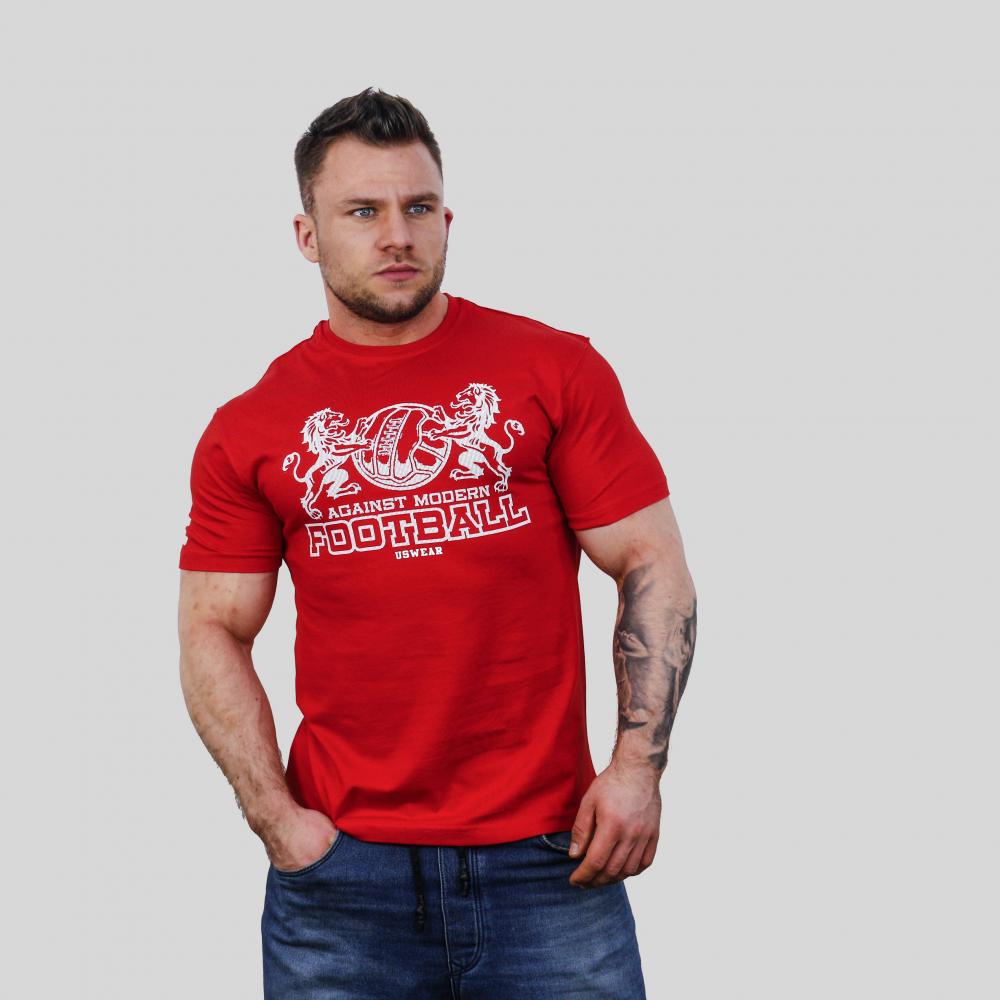 USW090 2lions RED T-SHIRT