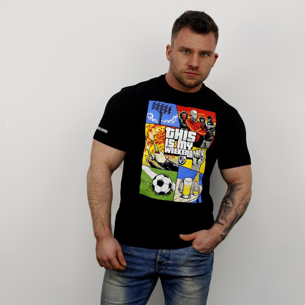 USW093 This is my weekend BLACK T-SHIRT