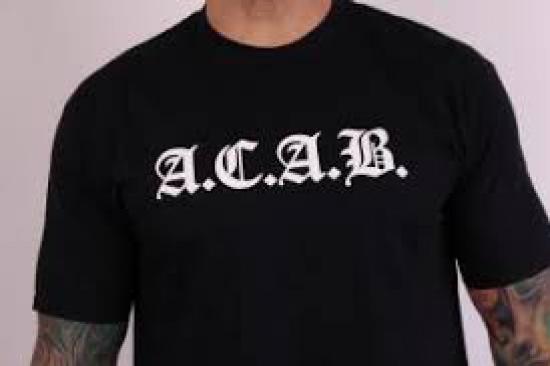 USW105 ACAB Stop police brutality tshirt