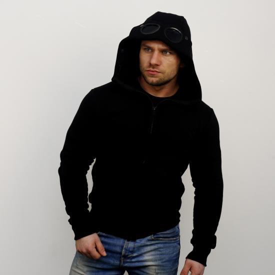 Goggle Hoodie - black