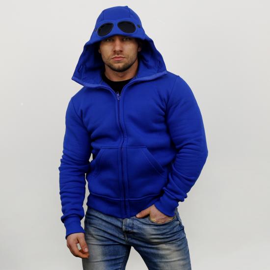 Goggle Hoodie - blue