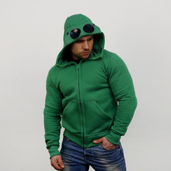 Goggle Hoodie - green