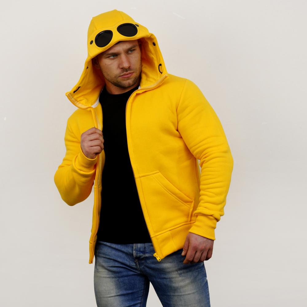 Goggle Hoodie - yellow