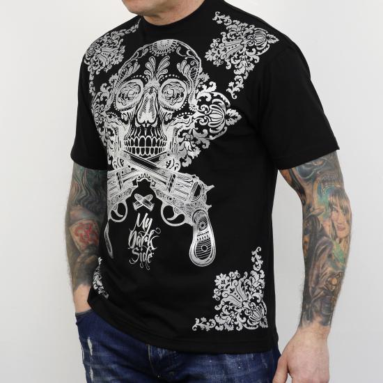 MDS003 skull tshirt black
