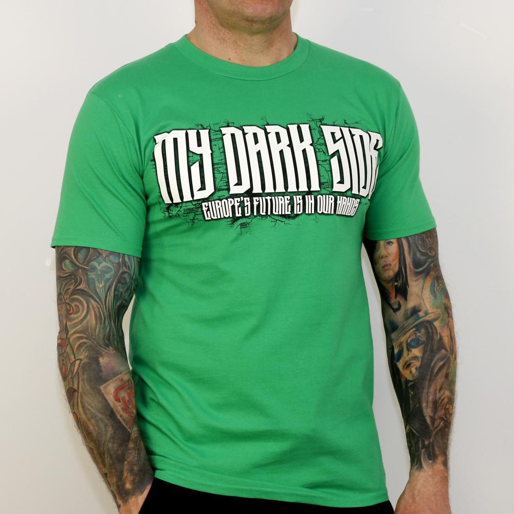 MDS003D tshirt green DEFEND