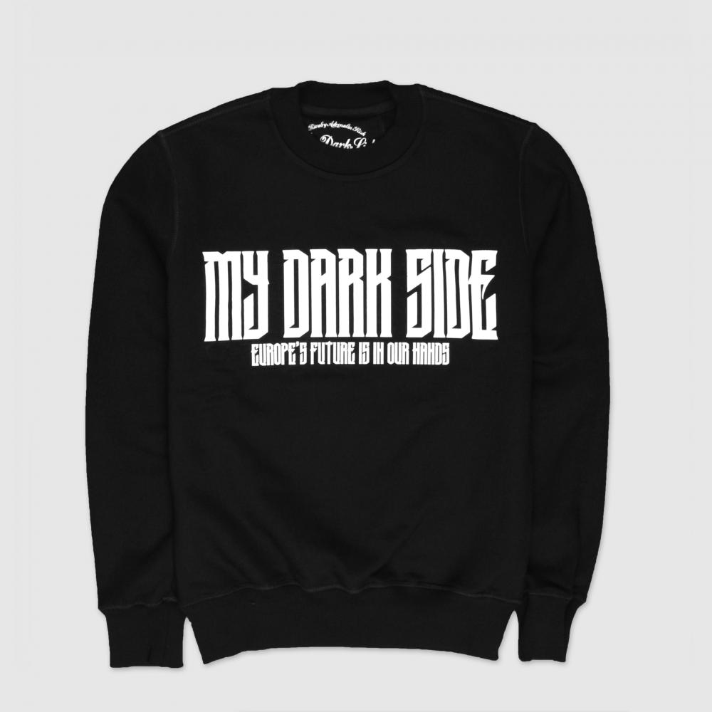 MDS107 black defend sweatshirt
