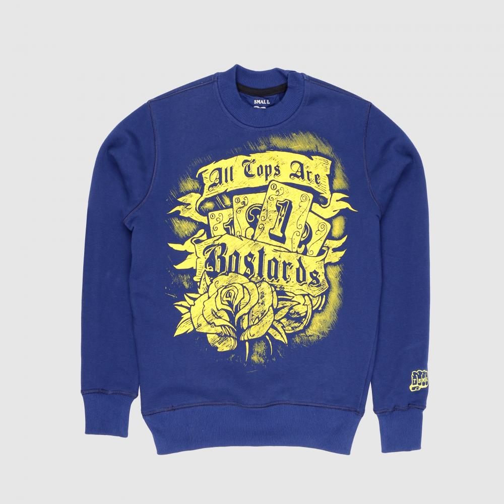 US a c a b blue yellow SWEATSHIRT