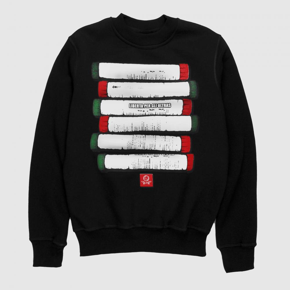 US black RACE SWEATSHIRT