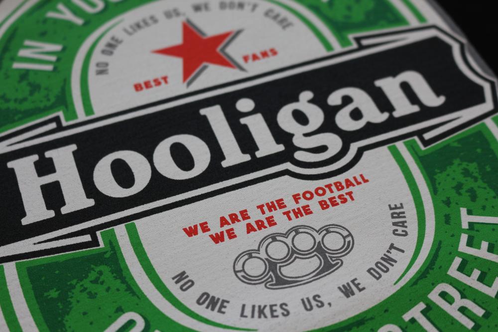 US hooligan ladies black T-SHIRT