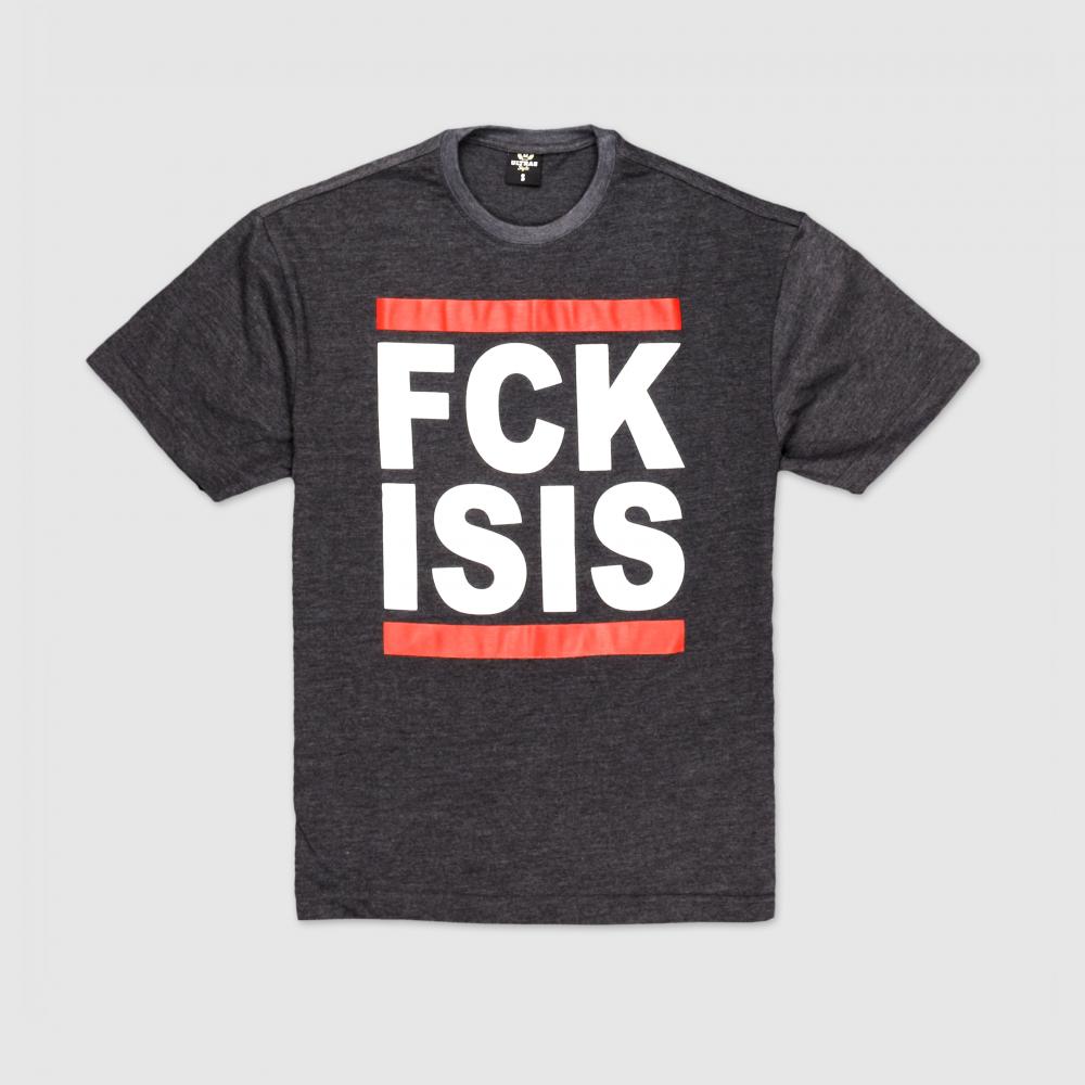 US fck isis graphite T-SHIRT