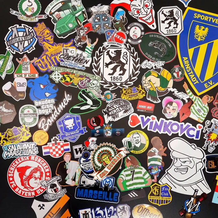 football Any shape stickers print