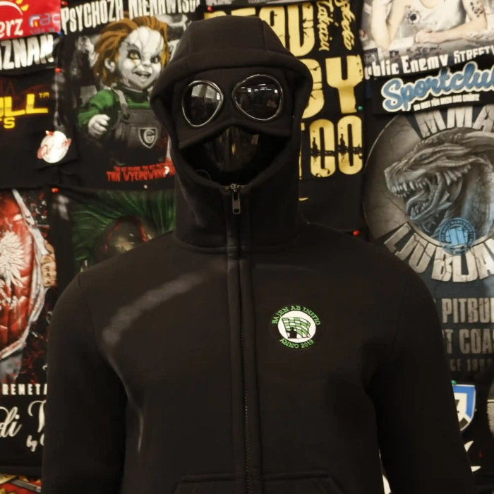 football Goggle Hoodie print