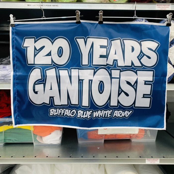 football Printed stick flag print