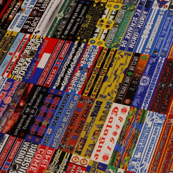 football Silk scarf print