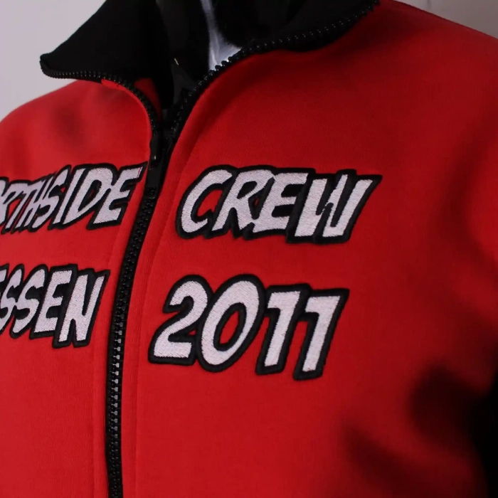 football Sweatshirt zipped print