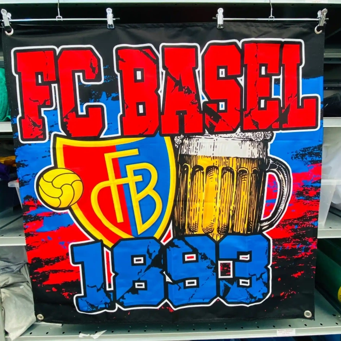 make your own Printed fence flag